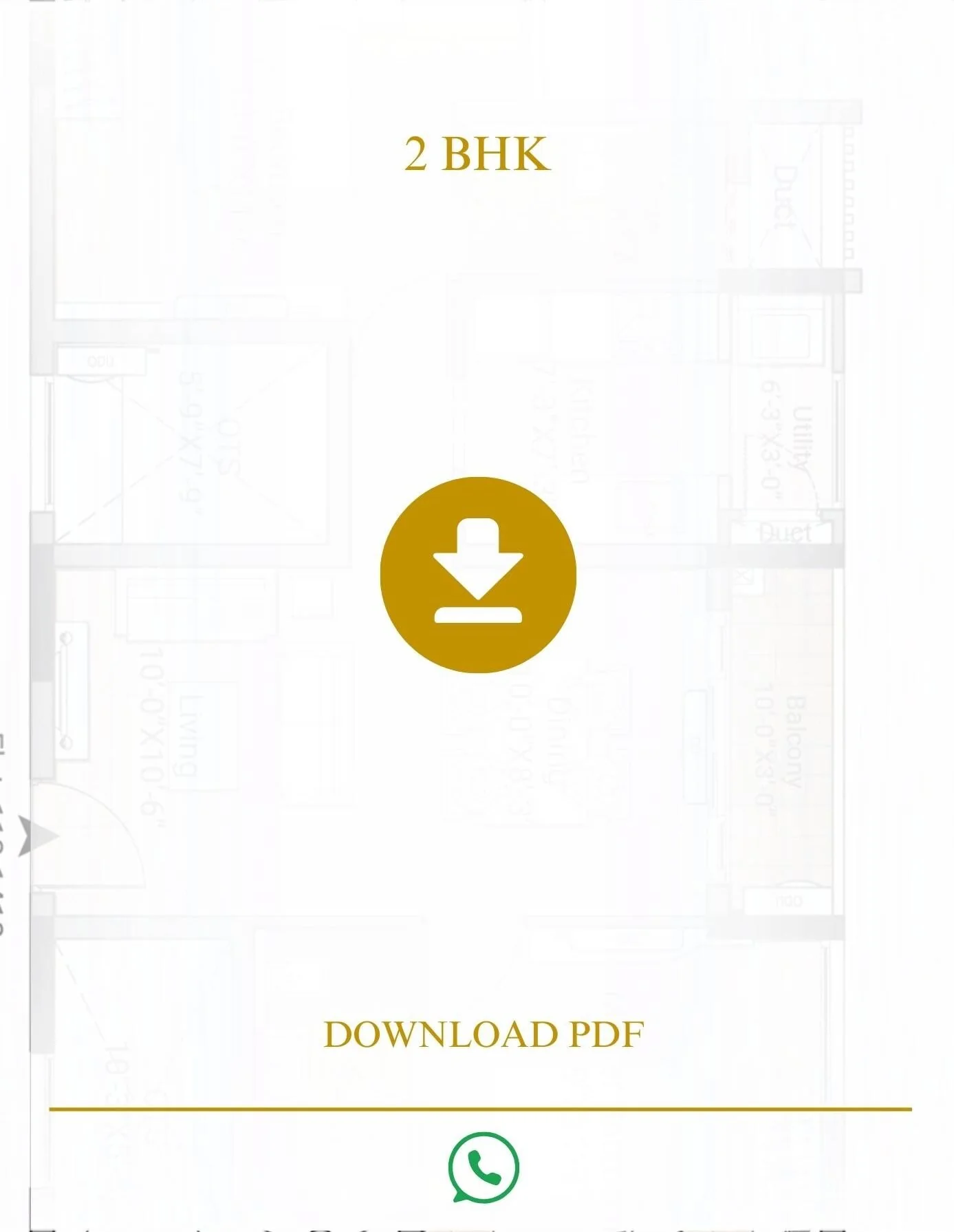 L&T Wagle Estate 2 BHK Floor Plan